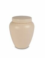 Keramische urn crème