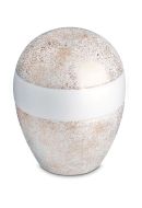 Porseleinen urn 'Planet' - Pure Gold Stardust