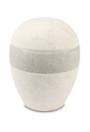 Porseleinen urn 'Planet' crème-tortora