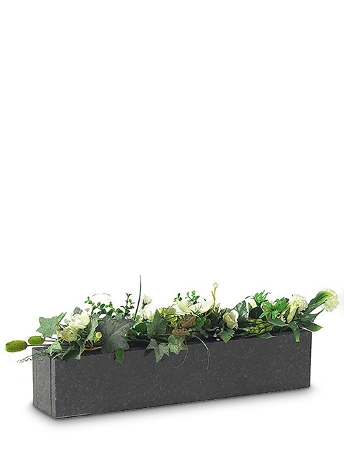 zone Eenheid bladzijde Plantenbak of bloembak voor op de grafsteen of het urnmonument | URNWINKEL.  | URNWINKEL.