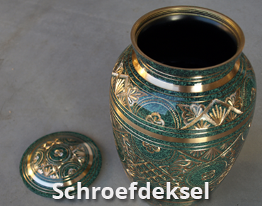 Urnen met schroefdeksels | URNWINKEL.